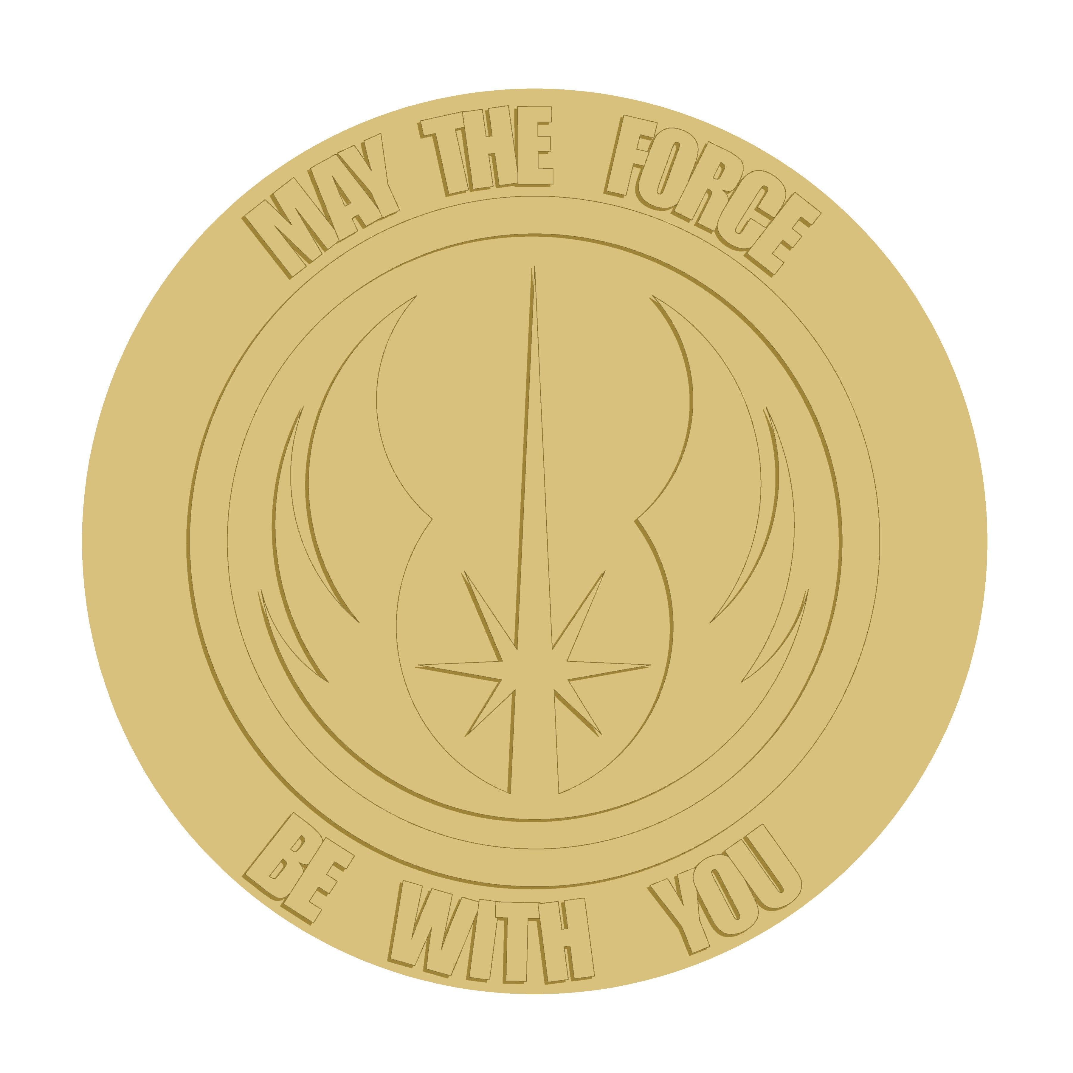 3D-THE FORCE BE WITH YOU STYLE 1 ART 1