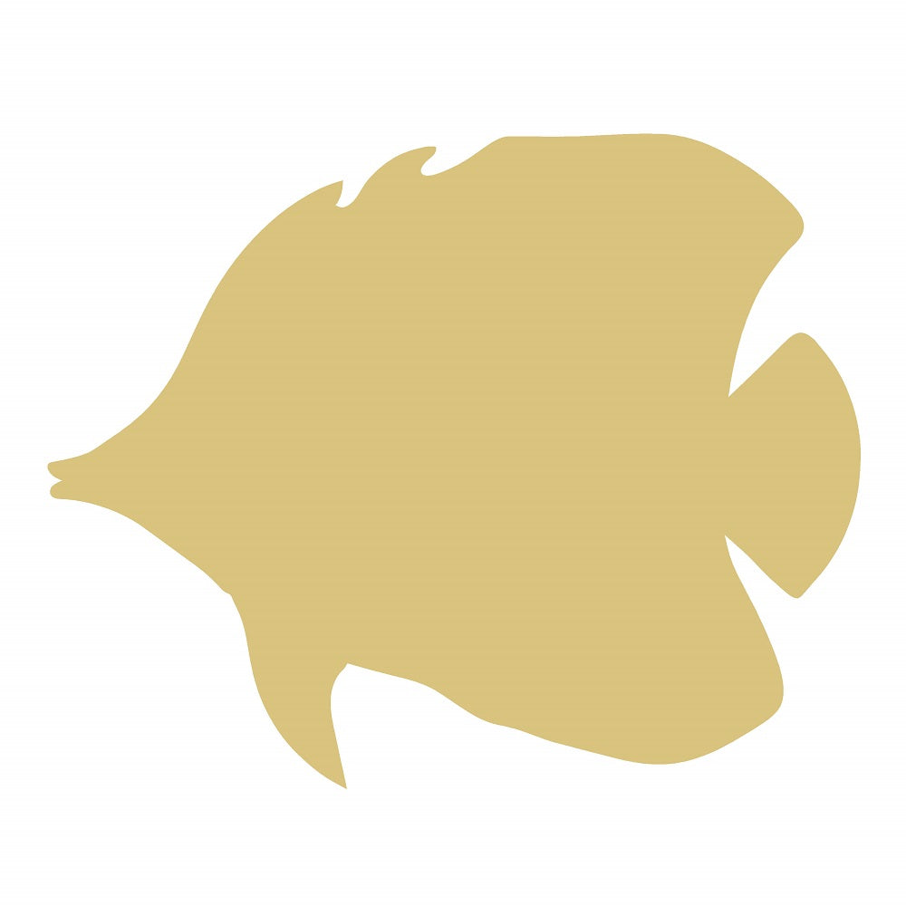 Butterfly Fish Unfinished Wood Cutout Style 1