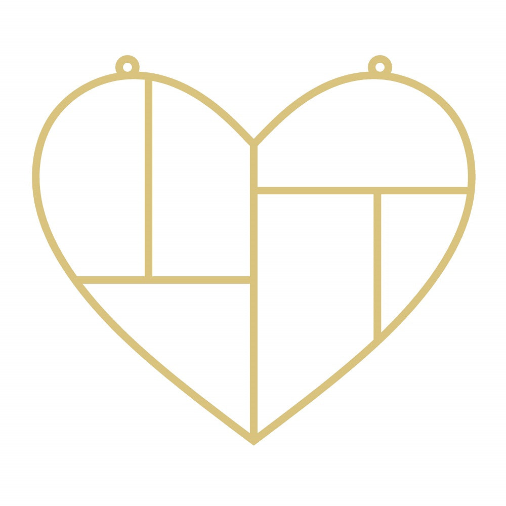 Laser Cut Heart Unfinished Wood Cutout Style 23 Art 1