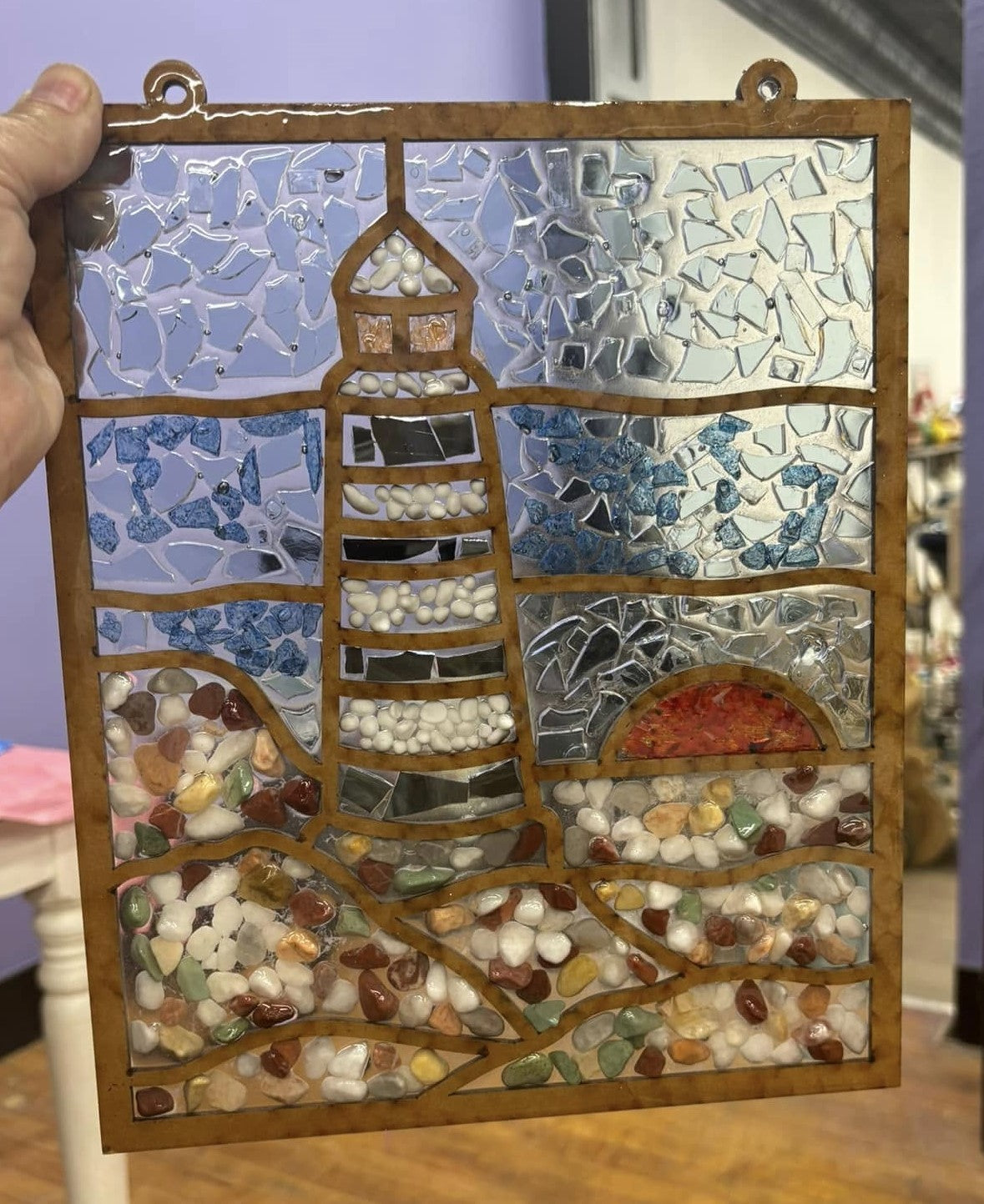 Laser Cut Lighthouse Unfinished Wood Cutout Style 5 Art 1