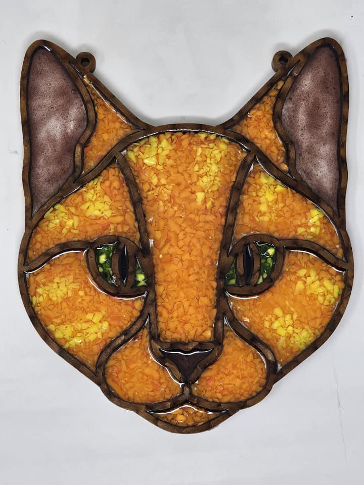 Laser Cut Cat Unfinished Wood Cutout Style 22 Art 1