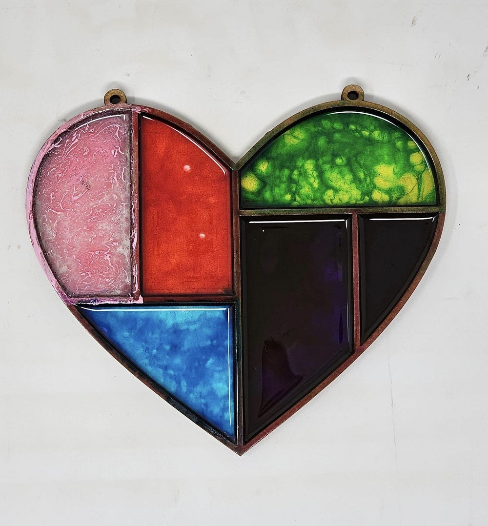 Laser Cut Heart Unfinished Wood Cutout Style 23 Art 1
