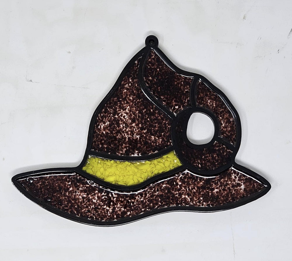 Laser Cut Witch Hat Unfinished Wood Cutout Style 5 Art 1