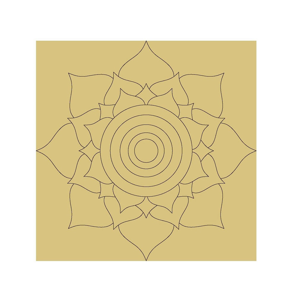 Mandala Print Shop Unfinished Wood Cutout Style 30